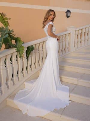 Fuchsia-Azuree Bridal-Back